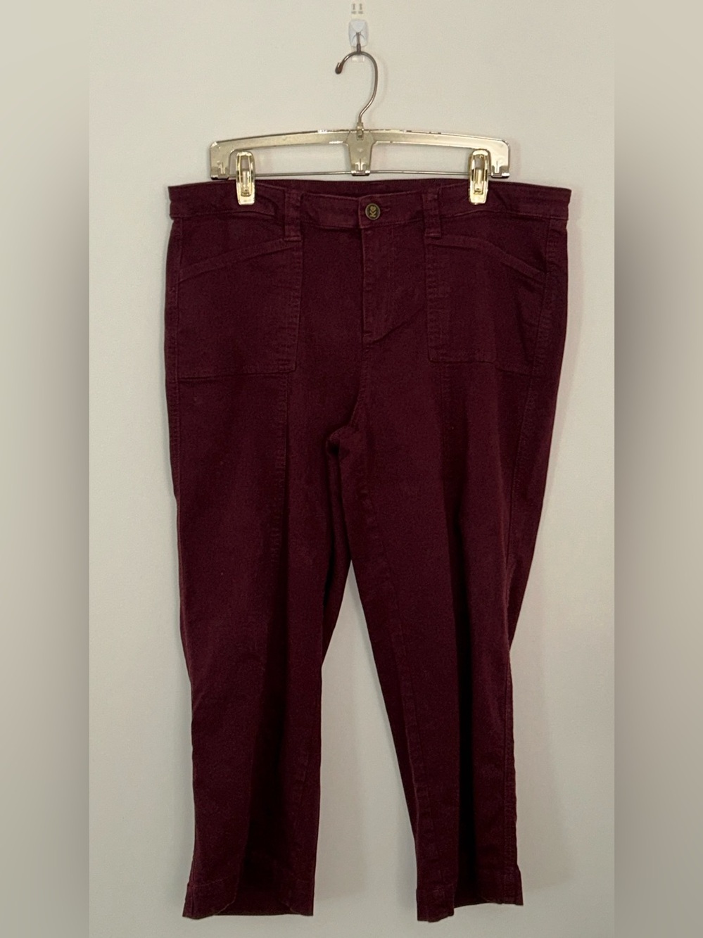 Belle by Kim Gravel Burgundy Women’s Jeans